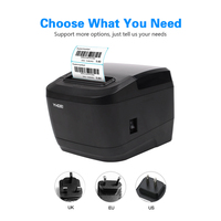 YHDAA Inkless thermique double impression Support Logo personnalisé 80mm bureau imprimante de codes à barres d'étiquettes thermiques directes