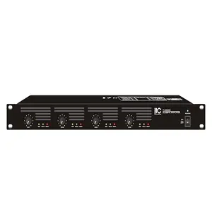 ITC T-4120DシリーズPAシステム4チャンネルクラスDHfパワーアンプリモートパワーコントロール、ボリュームコントロール、ステータスモニター100V