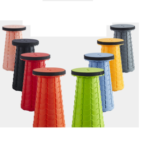 Tabouret télescopique pliable en plastique, pour Camping, personnalisé, arc-en-ciel, rétractable, Portable - Product Image 3