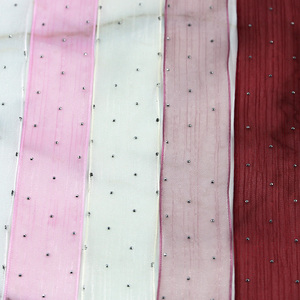 (5 mét/gói) 4cm bong bóng xếp li băng kim cương lưới Organza ruy băng tóc nơ vật liệu đóng gói quà tặng trang trí quần áo tự làm - Product Image 4