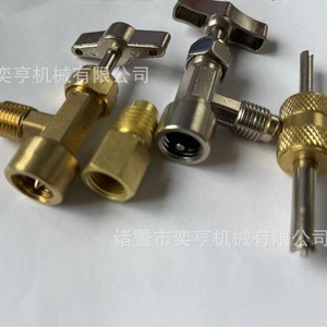 Ensemble de vannes de climatisation automobile R134 en laiton 134-22 avec joint pour le chargement de fréon - Product Image 2