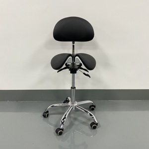<span class=keywords><strong>Chaise</strong></span> de Selle de Médecin Pivotante Réglable avec Accoudoir Tabouret Dentaire Hydraulique Ergonomique Commande au Pied - Product Image 2