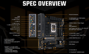 Tarjeta Madre A SUS TUF GAMING B760M-PLUS WIFI DDR4 mATX LGA1700 Compatible con CPU Intel de 12.ª, 13.ª y 14.ª Generación, DDR4, PCIe 4.0, Wi-Fi 6 - Product Image 6