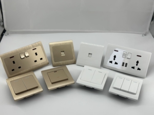 Điện tường chuyển đổi ánh sáng Ổ cắm điện điện vệ tinh chuyển đổi PC sơn Bảng điều chỉnh Phụ kiện điện - Product Image 2