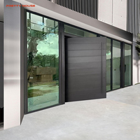 Puerta de Seguridad Exterior Moderna para Villa, con Construcción de Aleación de Aluminio, Diseño Impermeable para Entrada y Uso en Centros Comerciales