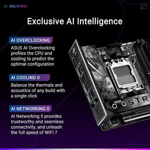 Tarjeta Madre para Juegos ASU ROG STRIX X870-I con WiFi, Socket <span class=keywords><strong>AM5</strong></span> para AMD, para CPU de las Series 9000/8000/7000, Doble Canal DDR5, Nueva - Product Image 6