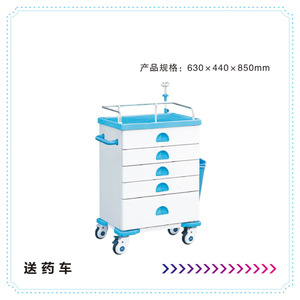 รถเข็นรักษาแผลแบบใหม่ รุ่น 720460800/980 มม. สำหรับใช้ในโรงพยาบาล - Product Image 4