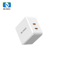 Chargeur de bureau rapide GaN 65W avec 2 ports Type-C (PD3.1/FCP), pliable, écologique, protection ignifuge pour montre connectée et écouteurs
