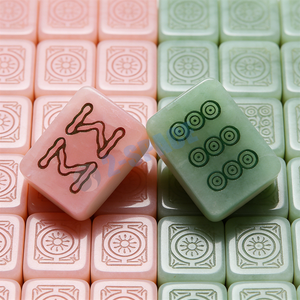 Ensemble de Mahjong en Jade Américain Personnalisé OEM&ODM avec <span class=keywords><strong>Joker</strong></span> pour Club, Réunions Familiales et Fêtes - Product Image 4