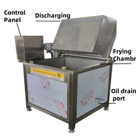 Friteuse automatique 500L Gaz Sweet Donut Deep Frye Fry électrique Frites Poulet Fast Food Fryer