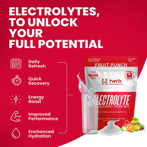 Mix De Hidratação De Eletrólito Isotônico, Sem Glúten Post Workout <span class=keywords><strong>Powder</strong></span> Mix, Eletrólito Pó Bebida Mix - Product Image 3