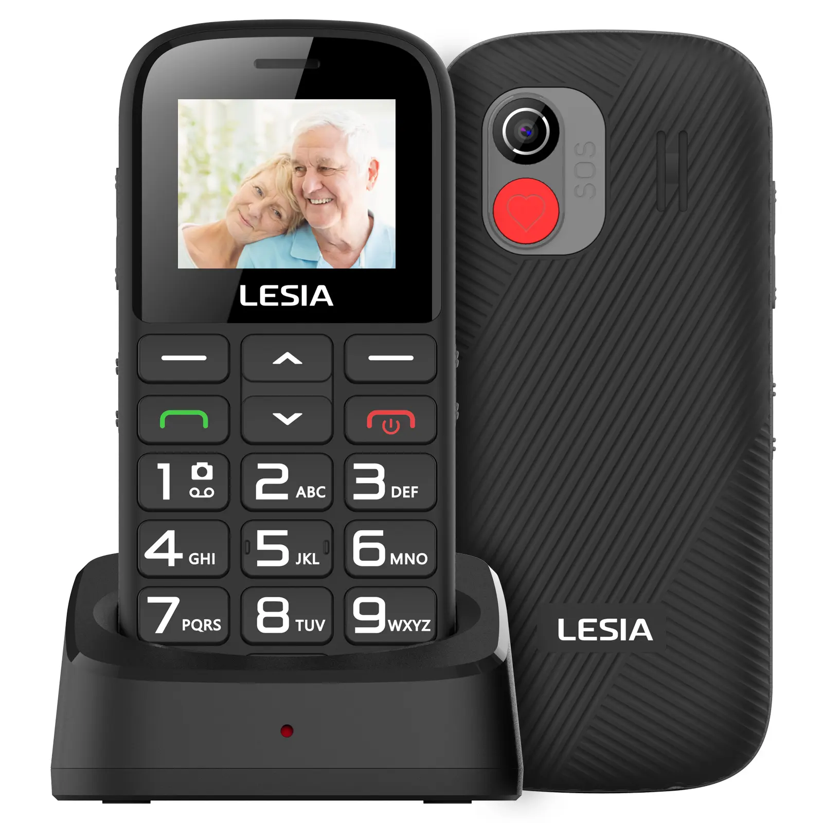 טלפון סלולרי זול OEM 4G תכונה טלפונים ניידים LESIA EZ1 מותג 4G טלפון סלולרי בר קשישים לקשישים עם SOS