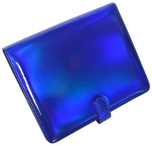 1-1 Popular Waterproof <b>A5</b> Size Blue Multi-Function Leather Portfolio Folder with Six-Ring Mechanism - Product Image 1