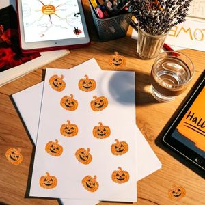 Etiquetas Láser de Calabaza de Halloween de Fabricantes para Celebraciones Festivas, Decoraciones de Fiestas y Pegatinas de Sellado - Product Image 4