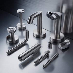 OEM Modern Style Brass Finish <b>Shower</b> Door Hardware <b>Accessories</b> Competitive Price Hot Sale Hinge 180 Degrees Opening Angle Easy - Product Image 1