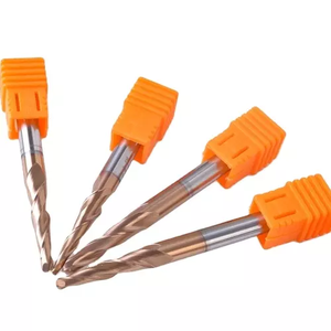 Chất Lượng Cao Công Cụ Phay Acrylic Gia Công Tùy Chỉnh Thép Tấm HRc55 Đôi Cạnh Côn Bóng Mũi 1/4 "2 Sáo Bóng Mũi Carb - Product Image 4