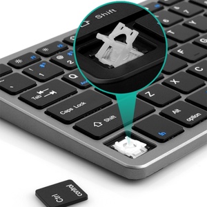 Clavier et souris sans fil BT 5.0 & 2.4G, ensemble mini clavier multimédia et souris pour ordinateur portable, PC, TV, iPad, Macbook, Android - Product Image 6