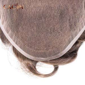 Legend French Lace toupet avec 1 ''PU dos et côtés Double couche Lace Front perruques pour hommes toupet - Product Image 3