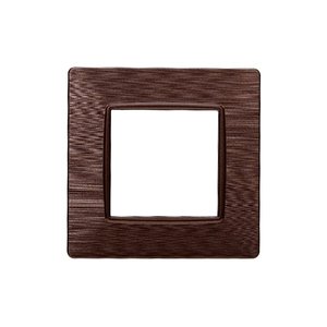 Interruttore a Muro Serie Starlight in Plastica a 2 Pezzi Colore Bronzo Satinato Compatibile con Vimar Plana - Product Image 1