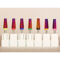 Prix négociable, prix de gros, nouveaux styles, outils de manucure 5 en 1, embouts de perceuse à ongles en carbure de tungstène pour salon de manucure