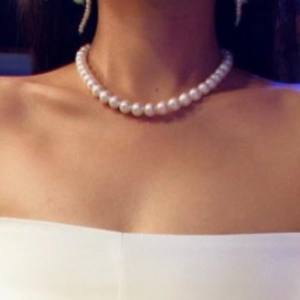 Zhuji Wholesale Natural Freshwater Pearl Necklace 9-10mm Round Micro Flaw Fashionable Hundred <b>Matching</b> Gift <b>Box</b> Certificate - Product Image 5