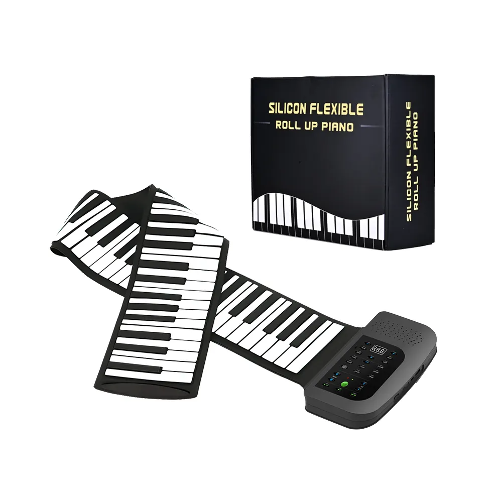 Professionale elettrico flessibile digitale Roll a mano pianoforte 88 tasti Roll Up digitale pianoforte elettronico roll up pianoforte