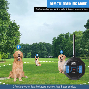 Clôture électronique pour chien, contrôle des aboiements, intensité de choc réglable, 8 niveaux, étanche IP67, rechargeable, plastique, rayon de contrôle de 200 m - Product Image 3
