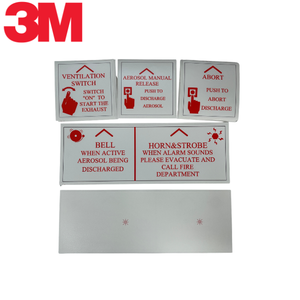 Etiqueta Adhesiva de Advertencia de Seguridad para Exteriores 3M Scotchcal 2008, Resistente al Agua, Anti-Decoloración, Personalizada, para Equipos Industriales - Product Image 1
