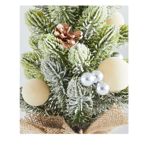 Mini árbol de Navidad artificial de 36 cm con luz, árbol de Navidad de mesa <span class=keywords><strong>para</strong></span> interiores y exteriores, decoración navideña DIY <span class=keywords><strong>para</strong></span> el hogar, fiestas y bodas - Product Image 6