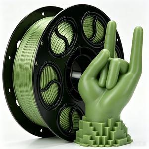 Filamento PLA de un Solo Color, 1 kg, 1.75 mm, Impresión de Alta Velocidad, Compatible con Bambu Lab, Textura de Seda Brillante, Consumibles para Impresora 3D - Product Image 1