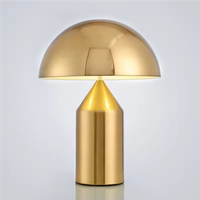 Ensemble moderne luxe lampes de table salon canapé métal champignon lampe chambre chevet lumière intérieur chambre décor éclairage