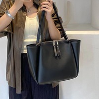 Sac à bandoulière en cuir souple grande capacité