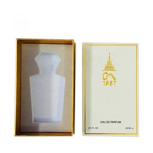 Custom Made Luxury Rigid Cardboard Perfume Gift Paper Packaging Box With Foam Insert
