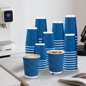 Vasos de Papel Desechables, Vasos para Bebidas Frías y Calientes para el Hogar, Oficina y Fiestas - Product Image 3