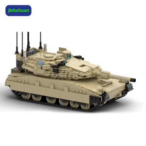 รถถังทหารของเล่นจำลอง รถบรรทุกทหาร รถถังพันซ์เตอร์ มินิโมค สำหรับเด็กผู้ชาย ชุดตัวต่อพลาสติก ABS - Product Image 2