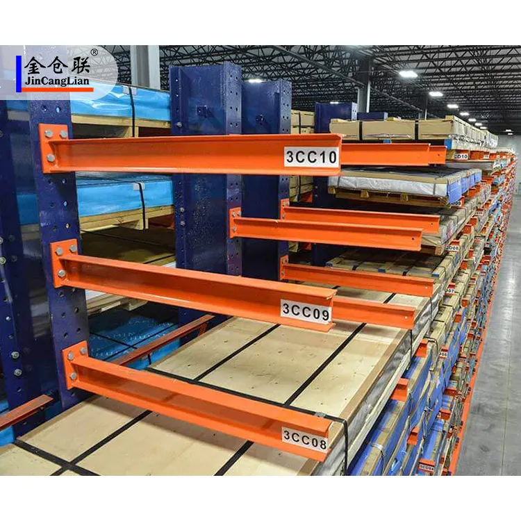 Mezzanine Storage Rack System Bubble Film And Carton Box Cantilevered Rack For Industrial