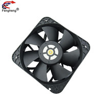 Ventilateur de refroidissement DC à grand volume d'air 12VDC 1.25A 2.80A Ventilateur à flux axial à cadre en plastique à lame en plastique 20060