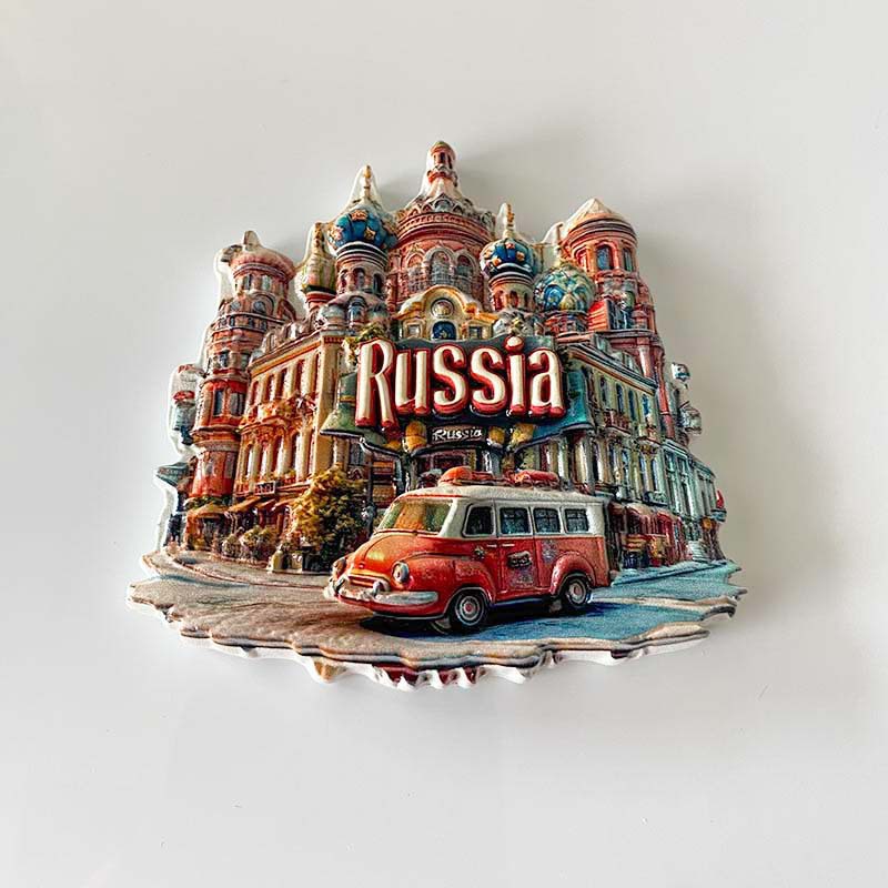 Magnete da frigorifero 3D Souvenir Russia Magnete da frigorifero 3D