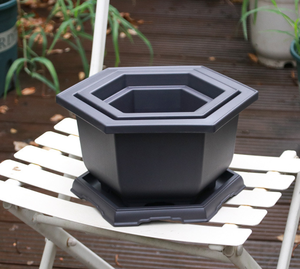 Hexagon <b>Plastic</b> Bonsai Training Pots Flower Tree Growing <b>Planter</b> for Garden Supplies, Yard, Office, Room, Balcony - Product Image 2