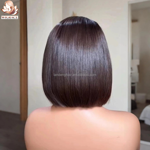 วิกผมแบบสวมใส่ได้ทันที ผลิตด้วยเครื่องจักร ทรงบ๊อบสั้น สีดำธรรมชาติ <span class=keywords><strong>ผม</strong></span>ตรงแบบเวียดนาม ไม่ต้องใช้กาว วิกผมแท้สำหรับผู้หญิงผิวสี - Product Image 3