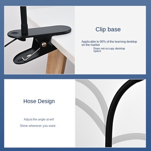 Abrazadera para lámpara de noche LED para el cuidado de los ojos, 10 brillos, 3 modos, cuello de cisne flexible largo, cuerpo de plástico, fuente de alimentación CC para el hogar y la Oficina - Product Image 2