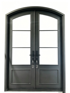 Modèles de portes doubles en <span class=keywords><strong>fer</strong></span> <span class=keywords><strong>forgé</strong></span> pour l'entrée principale d'une maison moderne - Product Image 6