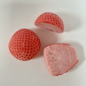 Prix de gros Chine : Crème glacée alimentaire saveur fraise, personnalisable, snack viral - Product Image 3