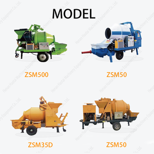 Venditore caldo modello Diesel rimorchio pompa per calcestruzzo Mobile piccola pompa per calcestruzzo portatile pompa per calcestruzzo Mini pompa per calcestruzzo Diesel - Product Image 5