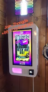 Торговый автомат с настенным креплением, распродажа, устройство для чтения карт США, торговый автомат с проверкой возраста 18 + 21 +