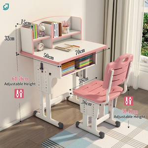 طاولة دراسة وكمبيوتر بالجملة مع رف كتب للمنزل والمكتب، مناسبة للطلاب والأطفال - Product Image 5