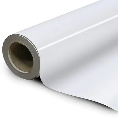 Single Side Mirror Glossy White Coated Paper Self- Adhesive Sticker Paper Roll 1080mm Width