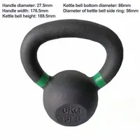 Kettlebell-mancuerna de hierro fundido puro para ejercicio deportivo, mancuerna para Fitness, 10/40kg