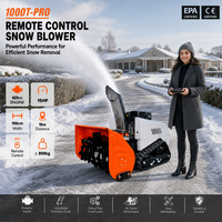 Souffleuse à neige sur chenilles télécommandée VOL, profondeur de neige 2-60 cm, largeur 1000 mm, portée de projection 15 m pour le déneigement de forte neige