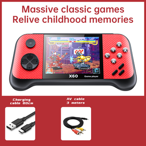 <span class=keywords><strong>Consola</strong></span> de Videojuegos Portátil X60 al por Mayor, <span class=keywords><strong>Consola</strong></span> de Juegos Retro Portátil, Reproductor de Videojuegos Retro - Product Image 4